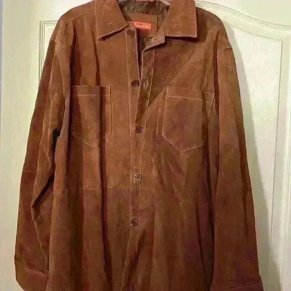 Sette Ponti Men’d XL brown/burnt orange heavyweight shirt jacket - Picture 3 of 10